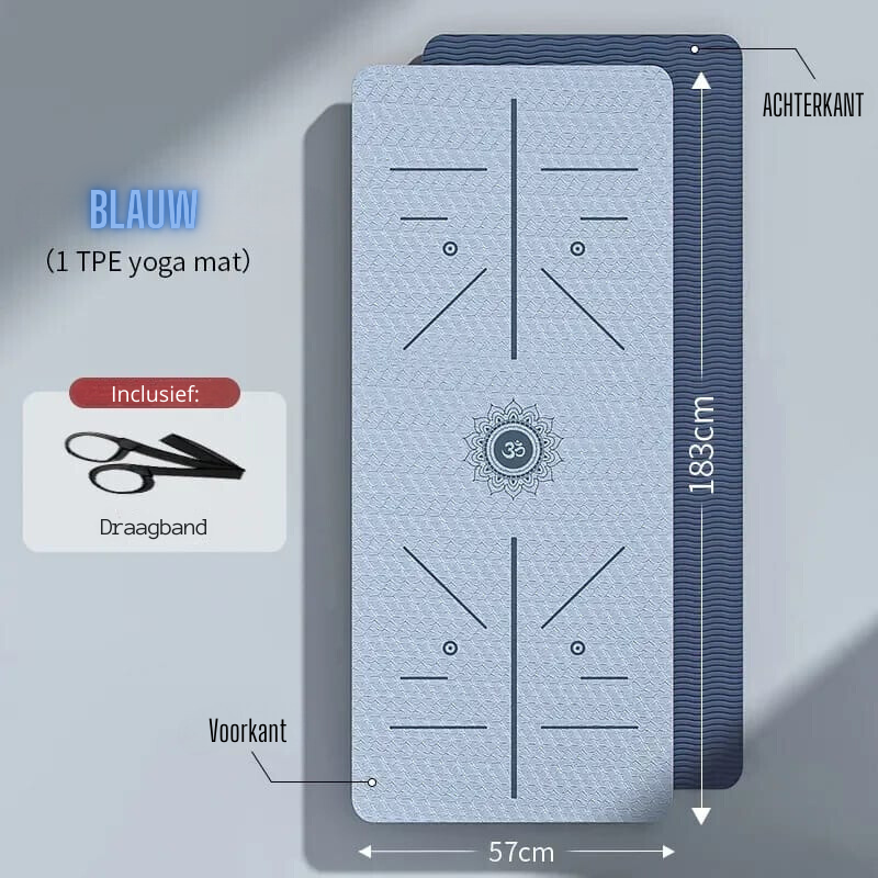 Milieuvriendelijke Antislip Yogamat met Draagriem