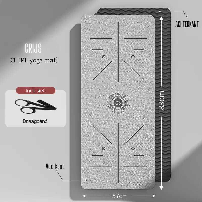 Milieuvriendelijke Antislip Yogamat met Draagriem