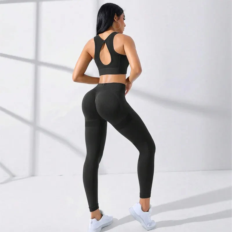 2-delige naadloze yogaset
